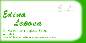 edina leposa business card